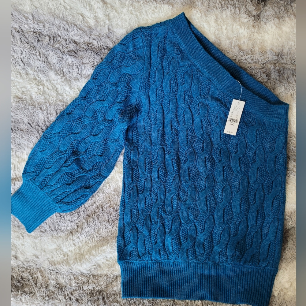 New York and Company One Shoulder Sweater